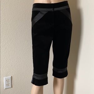 Diane Von Furstenberg Black Louis Cropped Pants
